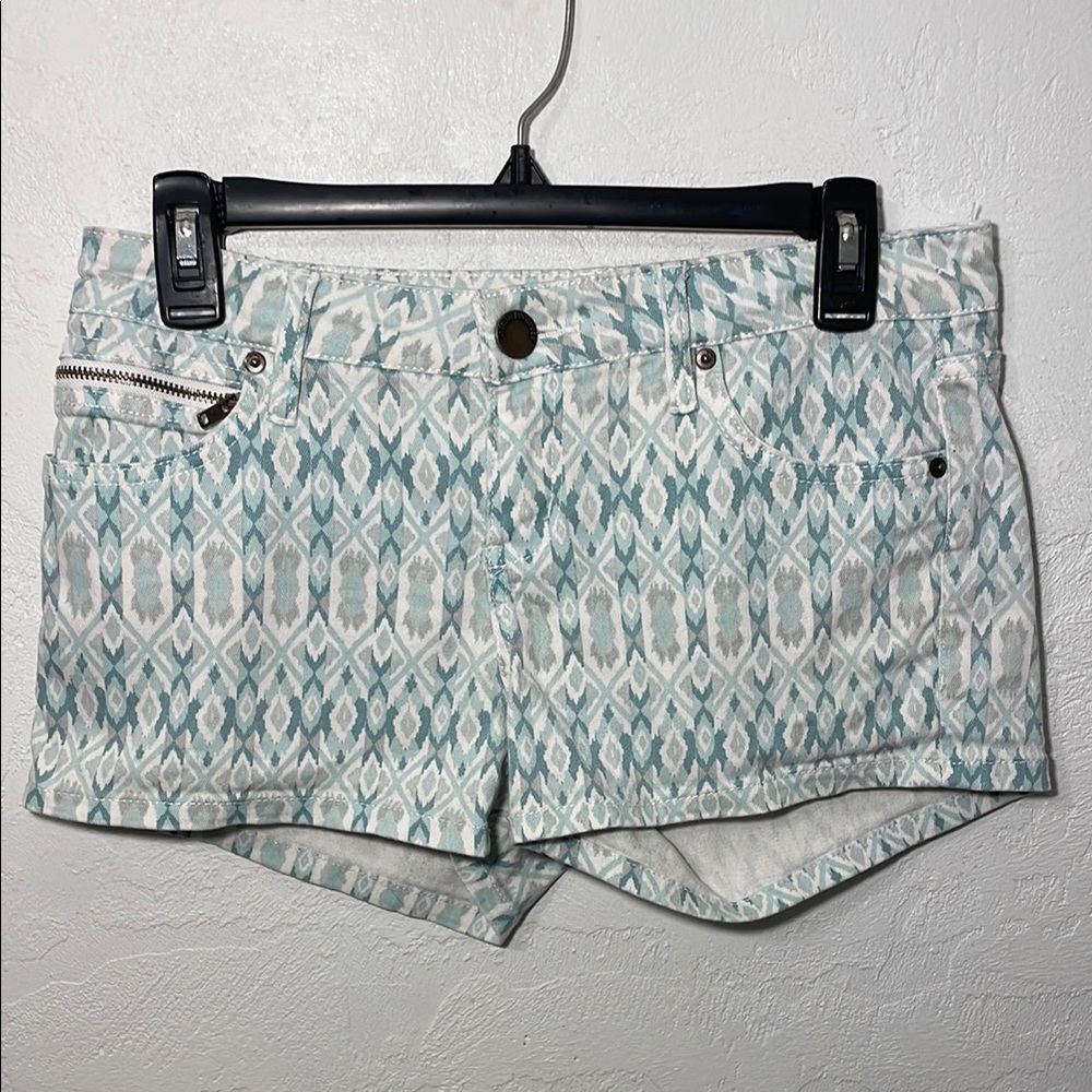 Life in Progress Teal and White Shorts